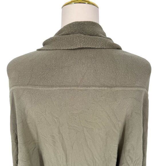 Athleta Wrap Cardigan XXS XS Green Ethereal Cocoon Open Front Pockets Dolman - Picture 11 of 16